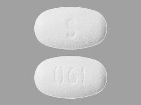 Pill S 061 White Oval is Fenofibrate