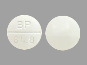 Pill BP 64.8 White Round is Phenobarbital