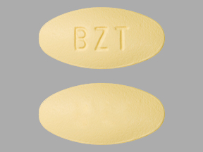 Pill BZT Yellow Elliptical/Oval is Giazo