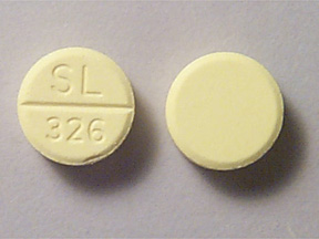 Pill SL 326 Yellow Round is Bethanechol Chloride