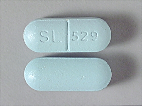 Pill SL 529 Blue Oval is Choline Magnesium Trisalicylate