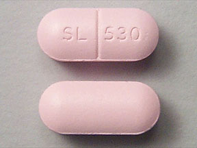 Pill SL 530 Pink Oval is Choline Magnesium Trisalicylate