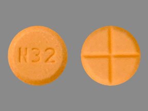Pill N32 Peach Round is Amphetamine and Dextroamphetamine