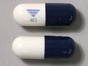 Omeprazole and sodium bicarbonate 40 mg / 1100 mg Logo 40
