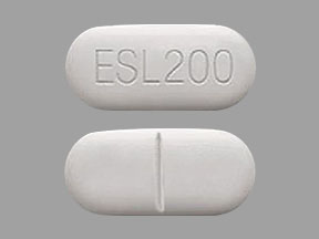 Pill ESL 200 White Capsule/Oblong is Aptiom