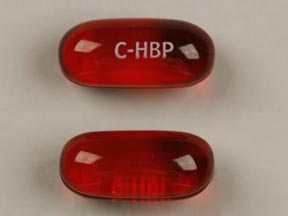 Pill C-HBP Red Capsule/Oblong is Coricidin HBP Chest Congestion & Cough