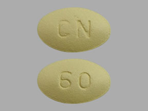 Pill CN 60 Green Oval is Cinacalcet Hydrochloride