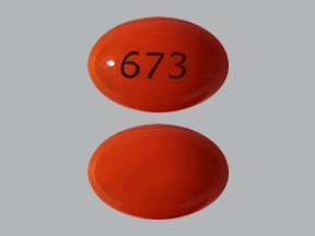 Pill 673 Orange Oval is Calcitriol