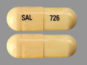 Pill SAL 726 White Capsule/Oblong is Mycophenolate Mofetil