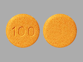 Pill 100 Orange Round is Hydralazine Hydrochloride
