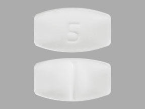 Pill 5 White Barrel is Buspirone Hydrochloride