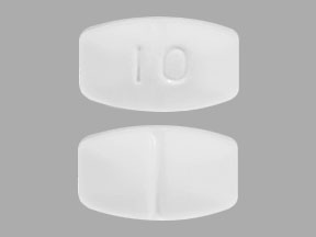 Pill 10 White Barrel is Buspirone Hydrochloride