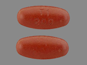 Carbidopa, entacapone and levodopa 50 mg / 200 mg / 200 mg T1 200