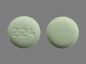 Pill 224 Yellow Round is Tiagabine Hydrochloride