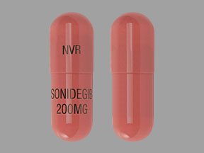 Pill SONIDEGIB 200MG NVR Pink Capsule/Oblong is Odomzo