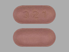 Pill 321 Orange Capsule-shape is Memantine Hydrochloride