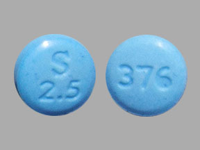 Dexmethylphenidate hydrochloride 2.5 mg S 2.5 376