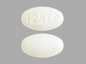 Pill 125 FP White Oval is Yonsa