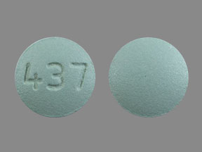 Pill 437 Green Round is Naratriptan Hydrochloride