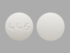 Pill 446 White Round is Carisoprodol