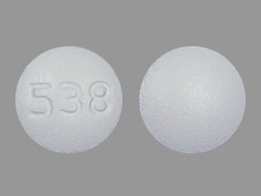 Pill Imprint 538 (Riluzole 50 mg)