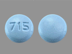 Pill 715 Blue Round is Finasteride