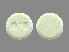 Pill O10 Yellow Round is Olanzapine (Orally Disintegrating)