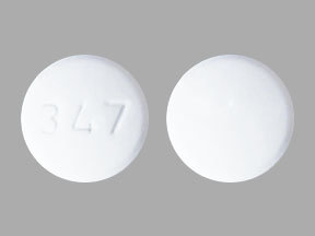 Pill 347 White Round is Hydroxychloroquine Sulfate
