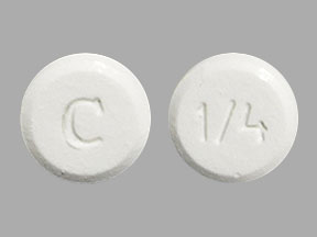 Clonazepam (orally disintegrating) 0.25 mg C 1/4