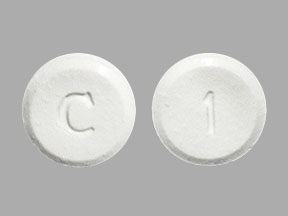 Pill C 1 White Round is Clonazepam (Orally Disintegrating)