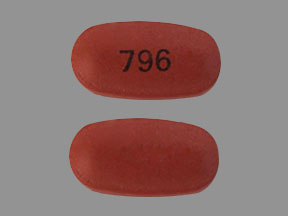 Pill 796 Pink Oval is Divalproex Sodium Delayed-Release