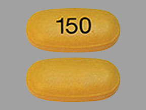 Pill 150 Yellow Elliptical/Oval is Oxtellar XR
