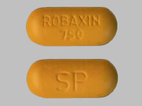 Pill ROBAXIN 750 SP Orange Capsule/Oblong is Robaxin-750