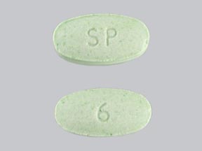 Pill SP 6 Green Elliptical/Oval is Doxepin Hydrochloride