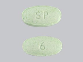 Pill SP 6 Green Oval is Doxepin Hydrochloride