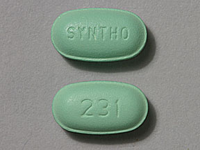 Pill SYNTHO 231 Green Capsule-shape is Esterified Estrogens and Methyltestosterone