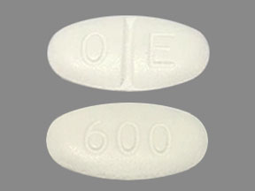 Pill O E 600 White Oval is Gabapentin