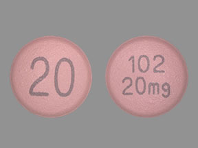Pill 102 20 mg 20 is Lonsurf tipiracil hydrochloride 8.19 mg (base) / trifluridine 20 mg