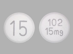 Pill 102 15 mg 15 is Lonsurf tipiracil hydrochloride 6.14 mg (base) / trifluridine 15 mg