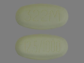 Kazano 12.5 mg / 1000 mg 12.5/1000 322M
