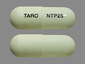 Pill TARO NTP25 White Capsule/Oblong is Nortriptyline Hydrochloride