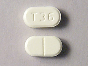 Pill T36 Yellow Elliptical/Oval is Warfarin Sodium
