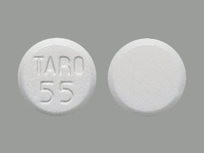 Pill TARO 55 White Round is Amiodarone Hydrochloride