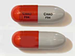 Pill CHAO F04 CHAO F04 Gray Capsule-shape is Cycloserine