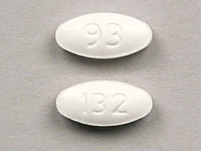 Pill 93 132 White Oval is Lamotrigine (Chewable, Dispersible)