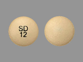 Pill SD 12 Beige Round is Austedo
