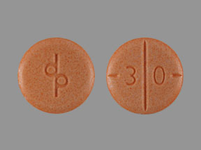 Pill dp 3 0 Peach Round is Adderall