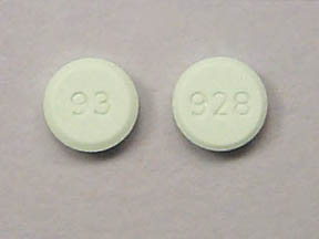 Pill 93 928 Green Round is Lovastatin