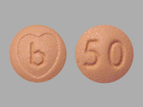 Pill b 50 Pink Round is Bisoprolol Fumarate and Hydrochlorothiazide