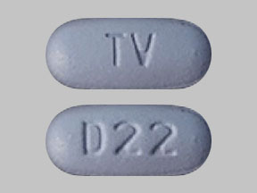 Pill TV D22 Blue Oval is Deferasirox